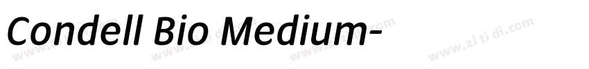 Condell Bio Medium字体转换